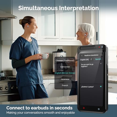 Language Translator Device No WiFi Needed, Two-Way Real Time Translator Device Upgraded ChatGPT, 138+ Languages Instant Translator, Offline&Text&Photo&Voice Translation for Travel Business Learning - Thumbnail 7