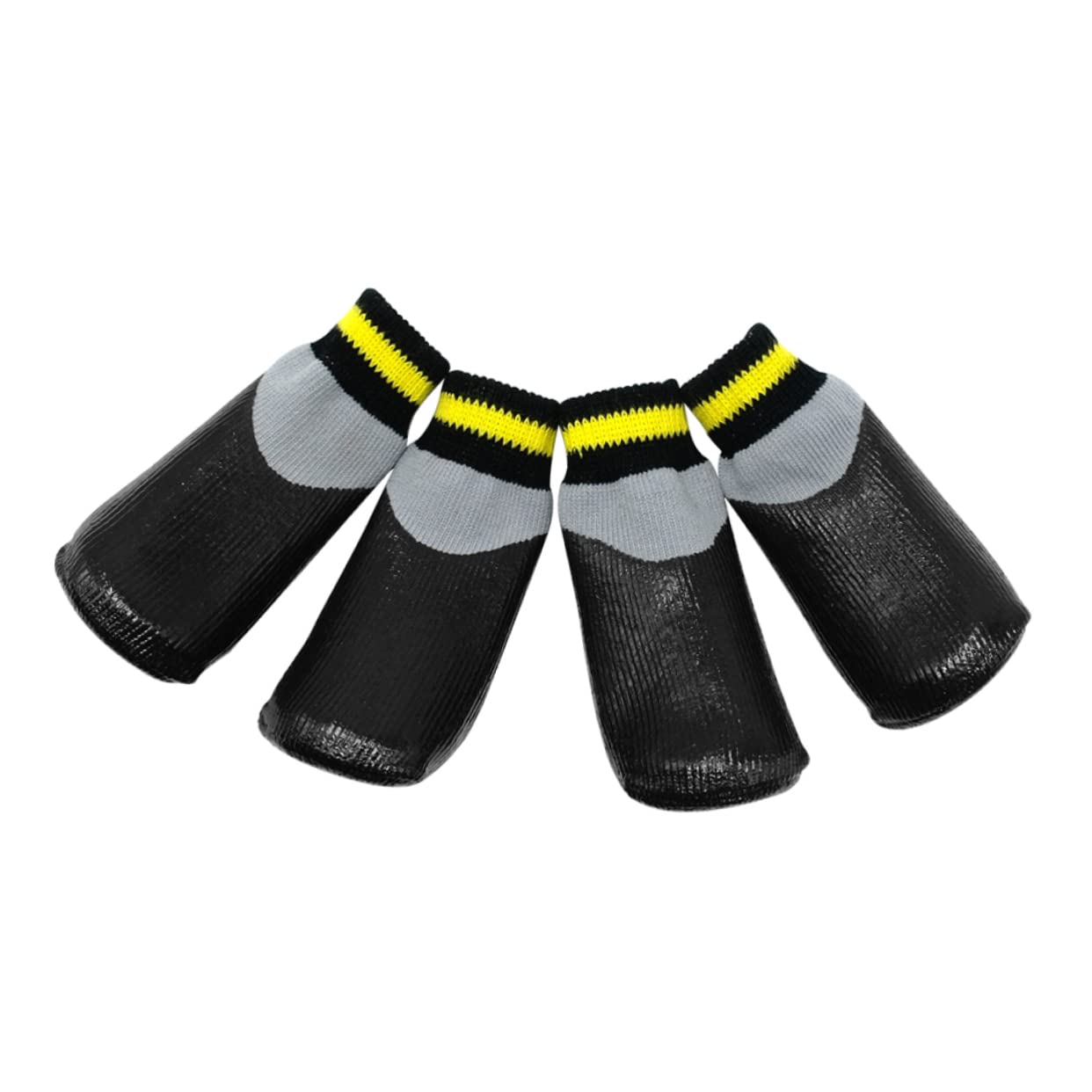 BESPORTBLE 3ensembles Caoutchouc pour Chiens Chaussures Imperméables pour Petits Chiens Et Chiots Paquet De Couleur Noire pour Neige Pluie
