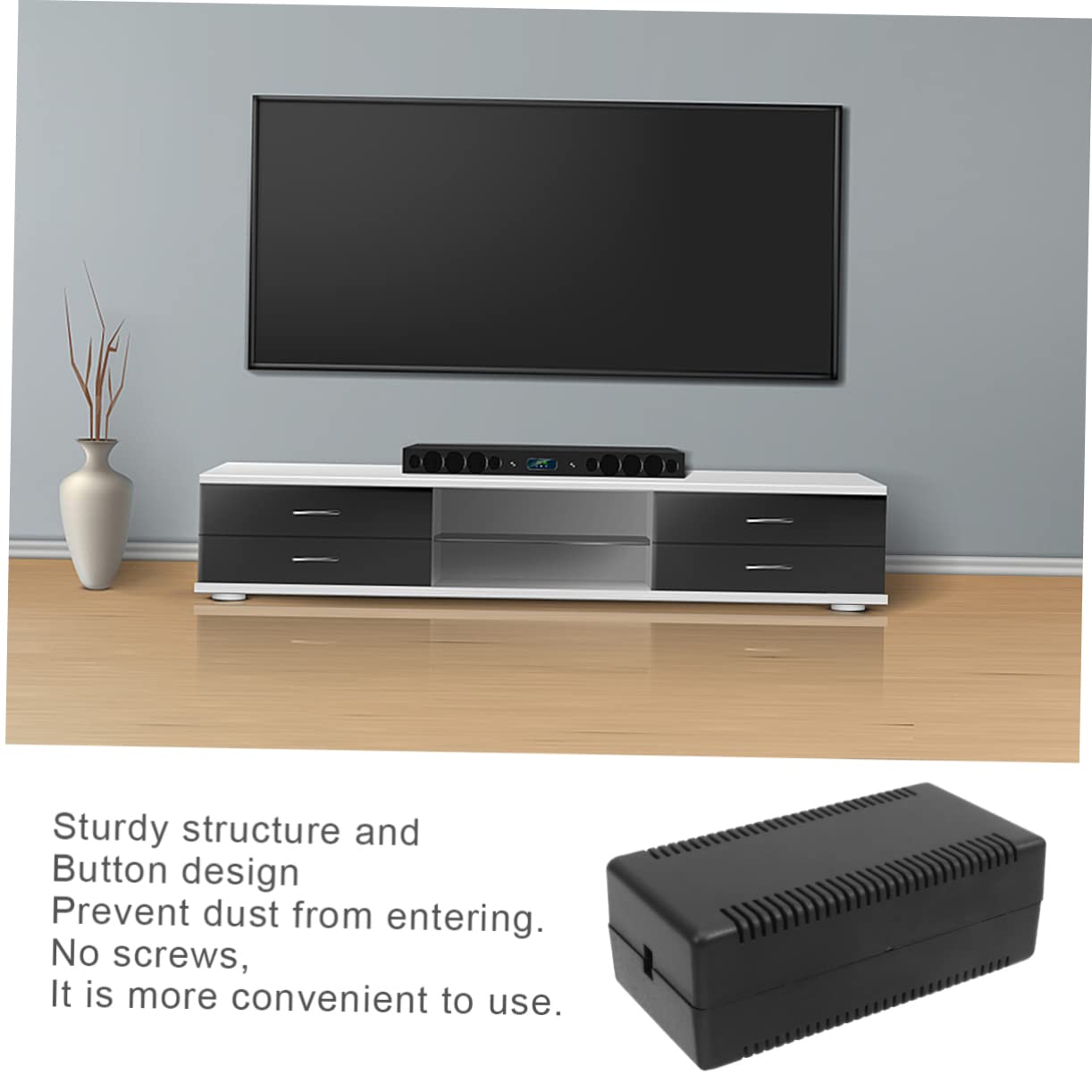 2 Scatole Di Giunzione Elettroniche In Plastica Nera - Piccole E Leggere Per Circuiti Stampati - Foto 4