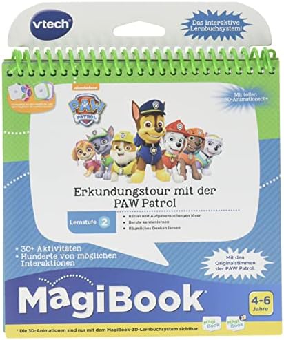 VTech 80-480204 Lernstufe 2 - Erkundungstour mit Der Paw Patrol Magibook; Lernbuch; Lernbücher