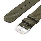Archer Watch Straps - Nylonowy pasek do zegarka z szybkozłączką Premium (Oliwkowy, 20mm)