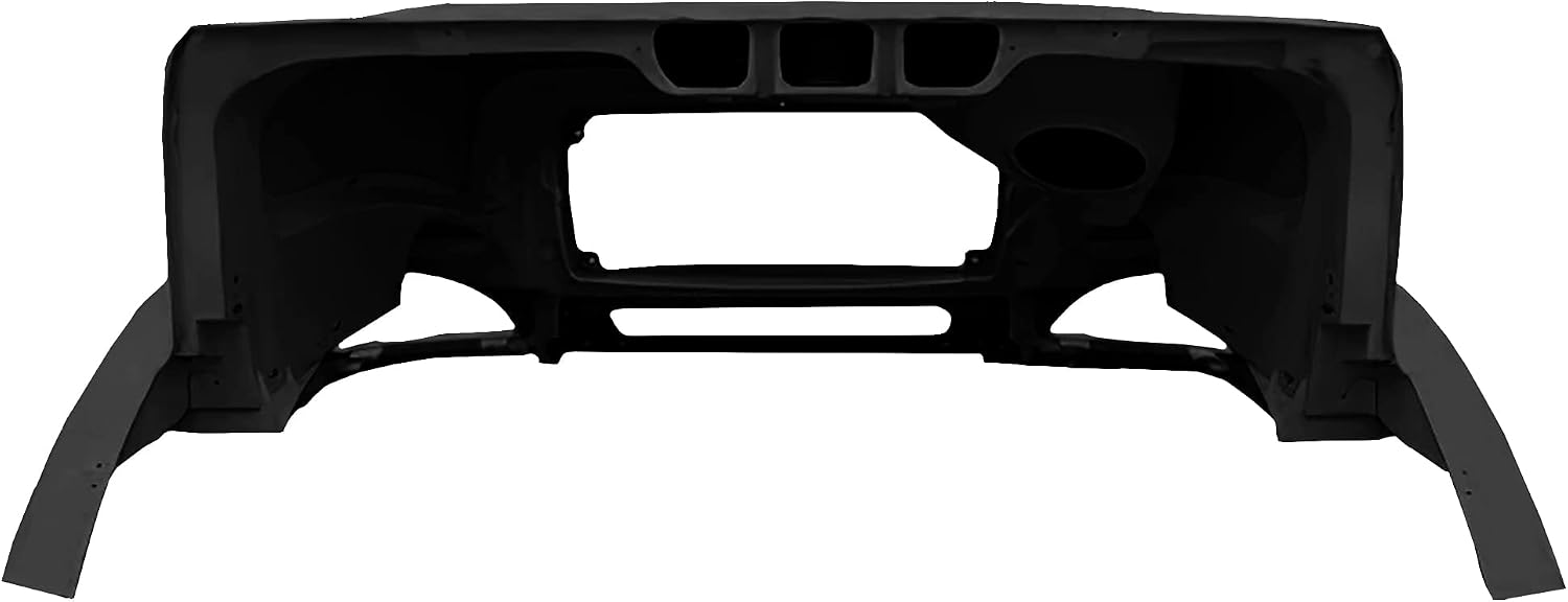KOZAK Black Fiberglass Hood Compatible With Freightliner COLUMBIA PLUS Logo, 2x 22" WIndshield Wipers and KOZAK Vest included
