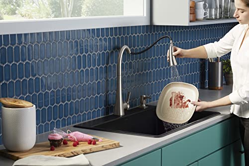 Kohler R22867-Sd-Vs Maxton Pull-Down Kitchen Faucet With Soap Dispenser, Kitchen Sink Faucet With Pull Down Sprayer, Vibrant Stainless #TOP6