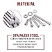 Hilitchi 300-Piece M3 Phillips Pan Head Screws, Bolt Nut Lock Flat Washers Kit, 304 Stainless Steel