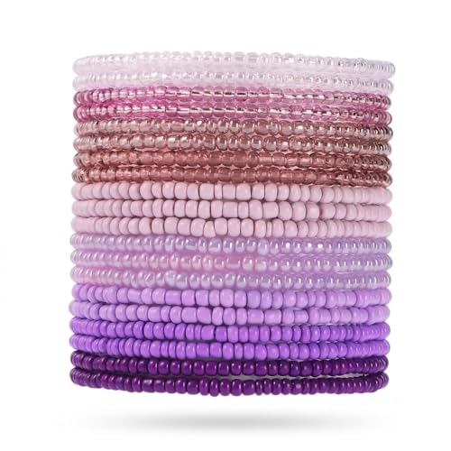 Bracelets extensibles colorés qui ne cassent pas : le lot bohème confortable pour femme