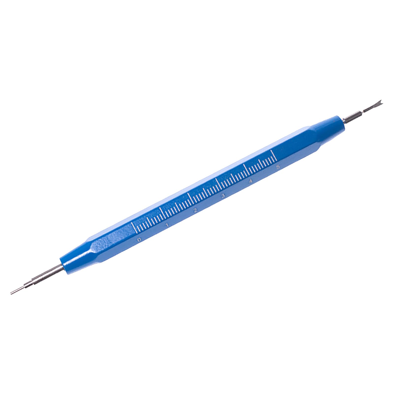Watchmaker Tool Watch Spring Rod with Measurement Markings Ergonomic Aluminum Grip for Band Installation Aluminum Alloy Watch Screwdriver