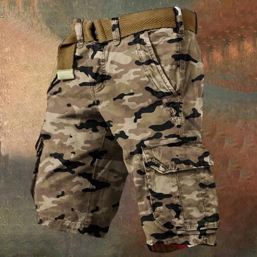 FONMA Shorts Cargo para Hombre Verano Casual Outdoor miniatura 2