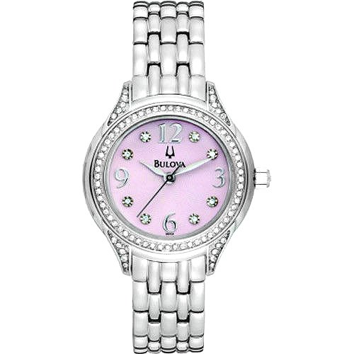 Bulova Women's 96P124 Precisionist Brightwater Leather strap Watch�y���s�A���i�z