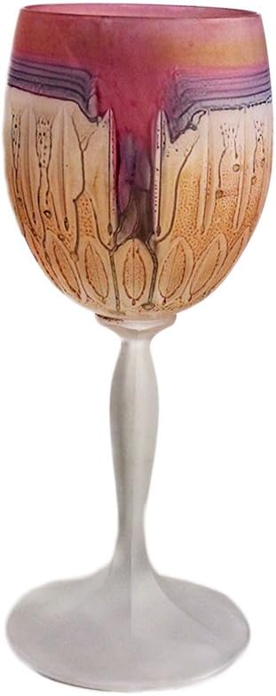 Crystal Frosted Hot Tie Goblet, 10oz Set of 2