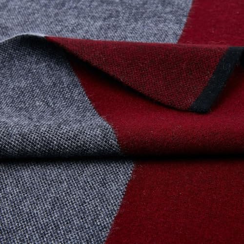 Écharpe d'automne en maille raffinée et finitions main - 5