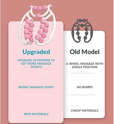 Miniatura 5 de Rodillo masajeador de piernas, rodillo de masaje de tejido profundo de 20 ruedas para piernas, brazos, tenis, codo, alivio del dolor muscular y