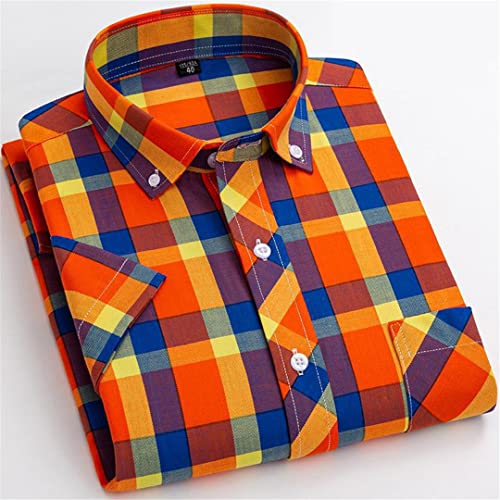 Chemise d'été manches courtes Pohullan en coton léger M