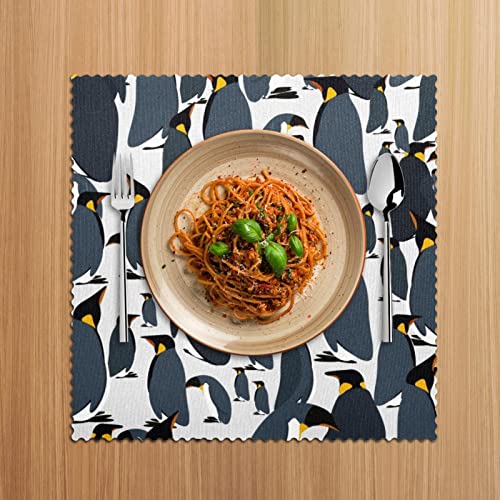 Sets de table antidérapants 30,5x30,5 cm table salle à manger - 6