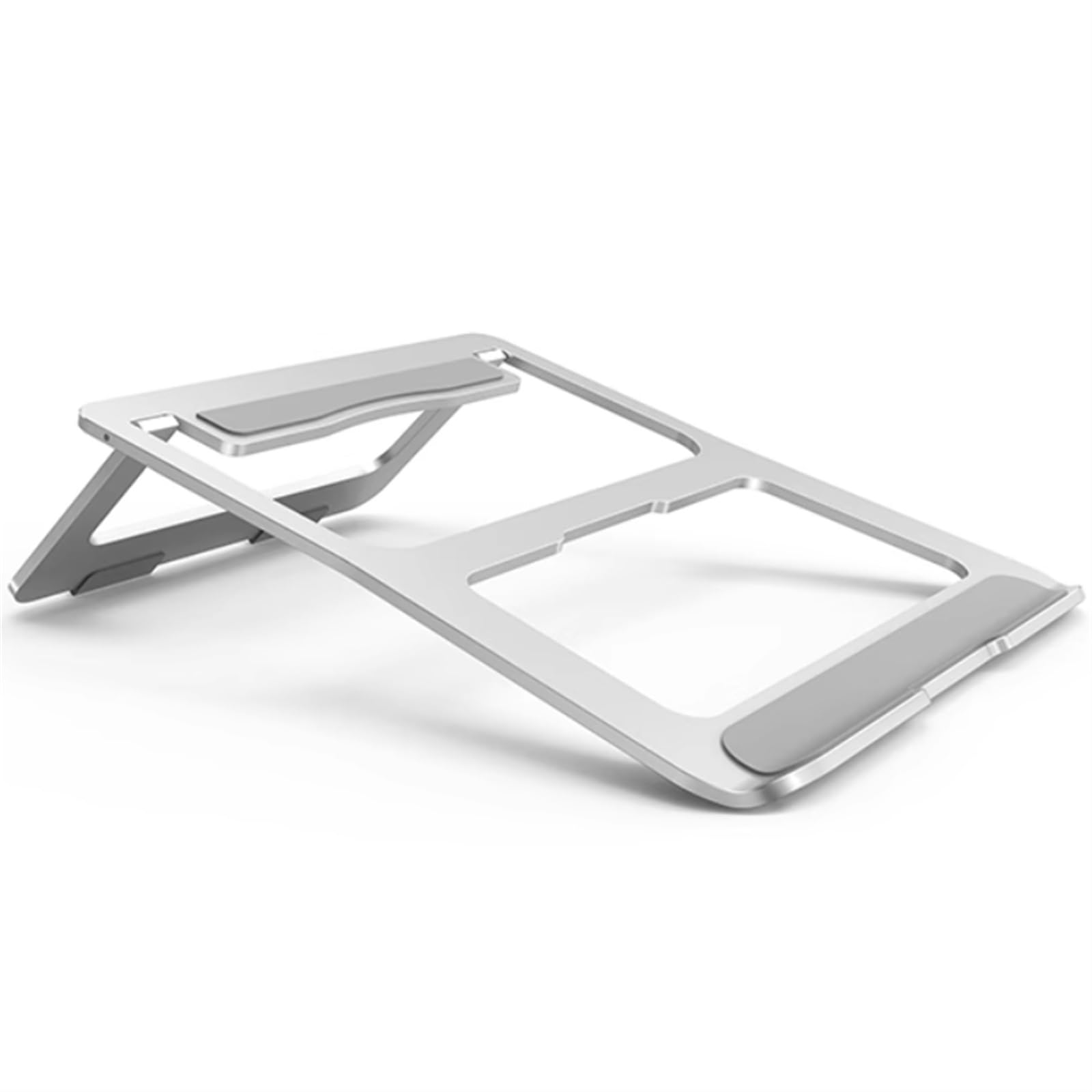 Supporto per computer Supporto for laptop pieghevole for scrivania, supporto ergonomico for laptop, alluminio, raffreddamento ventilato, supporto for notebook, antigraffio, tutti i laptop 15,6 pollici