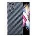 RIZZ Carbon Fiber Case for Samsung Galaxy S22 Ultra 5g [3D Texture Hand Feel] Slim Thin Real Aramid Fiber S22 Ultra Phone Cover Military-Grade Fall Protection