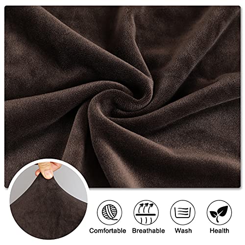 Funda para silla elástica de gran tamaño YZFZP en terciopelo lavable antimanchas pack de 6 6