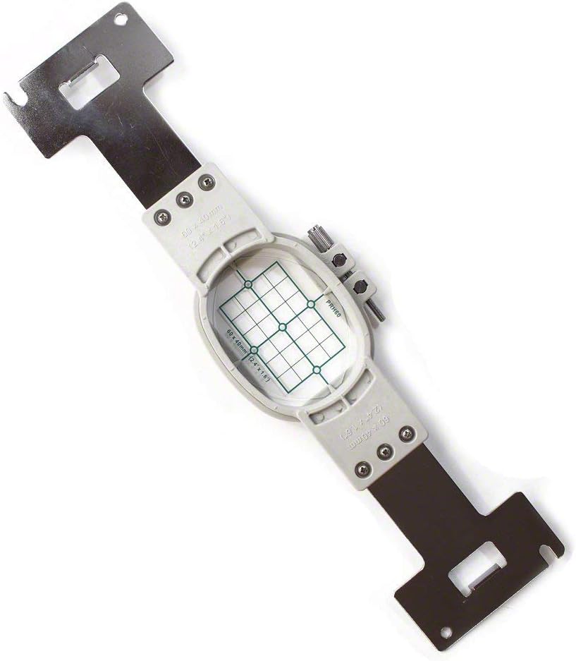 YICBOR Embroidery Hoop 2.4"x1.6"(60x40mm) #PRH60/EPF60 for Brother PR- 600/620/650/650E/655 and Baby Lock-BMP8/BMP9/BND9