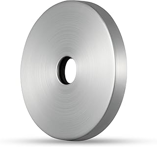 OFFO 4.5" Extra Large Shower Arm Flange Brushed Nickel in Outer Diameter Replacement Shower Head Arm Escutcheon Plate Suitable for Most Brands Shower Head Arms