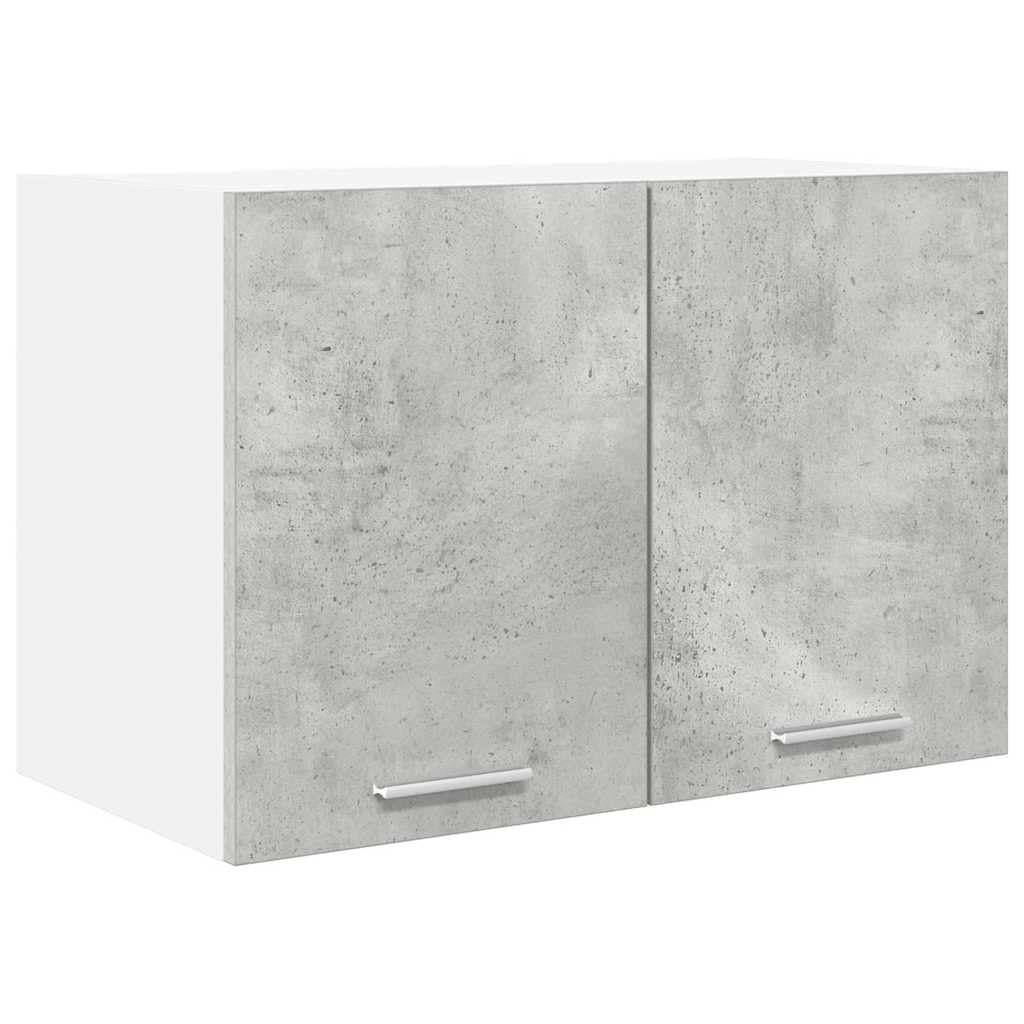Generico Armadio pensile Riga Grigio Cemento e Bianco 60 x 31 x 40 cm,Armadietti e portaoggetti,Pensili da cucina-884168