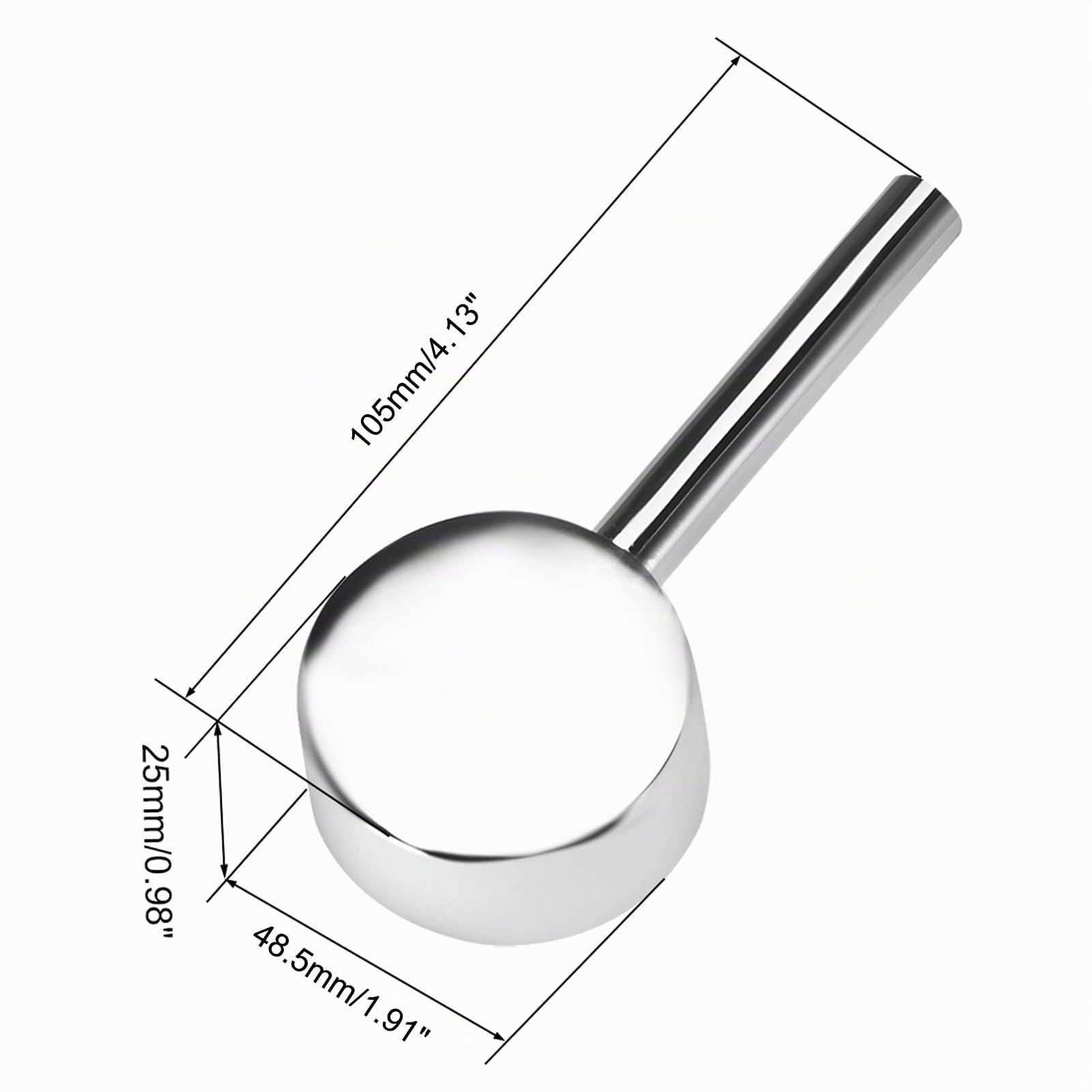 sourcing map Wasserhahnhebelgriff, 40 mm Patrone Zinklegierung Einhebelgriff Wasserhahn Ersatz