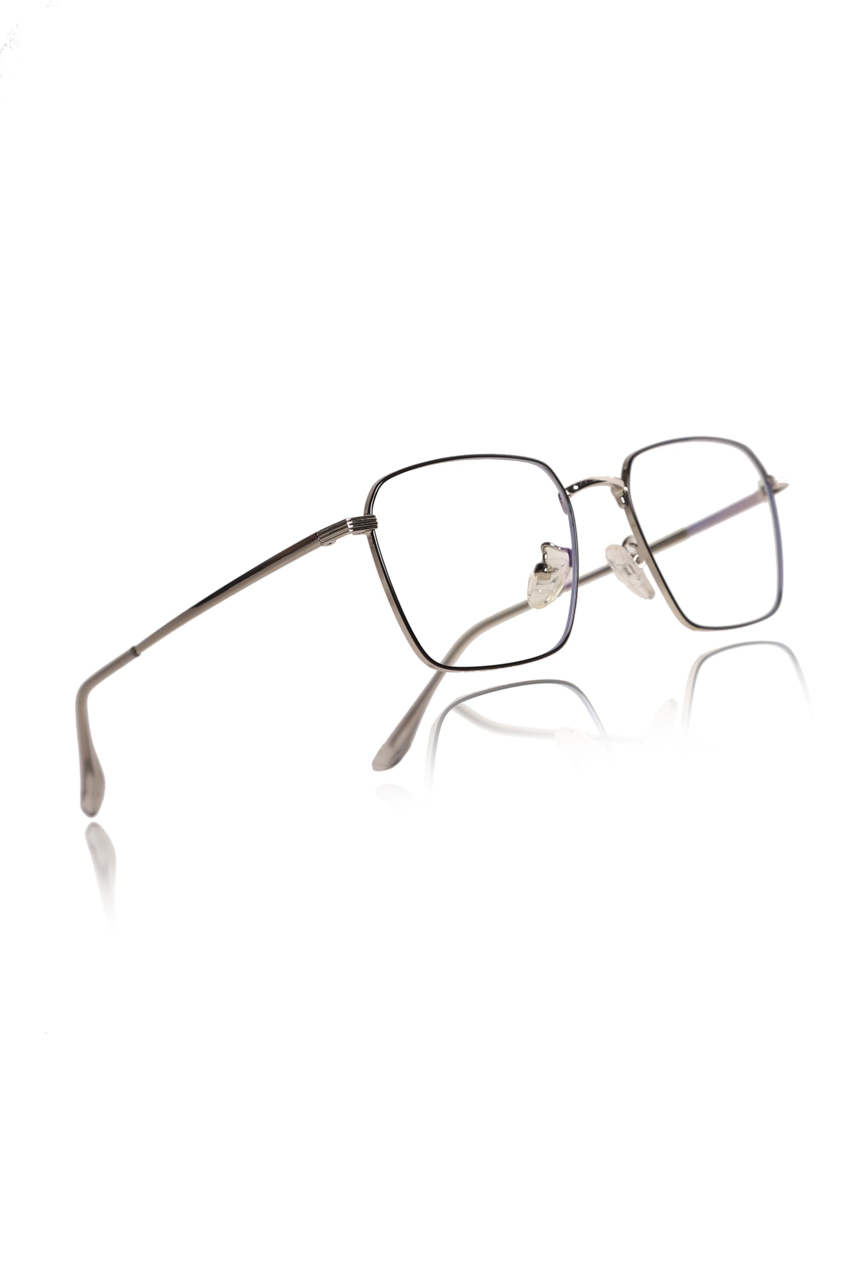 JodykoesPremium Series Metal Spectacle Frame With Anti-Glare Blue Light Blocking Eyeglasses for Men and Women | Computer and Mobile Phone Protection Eyewear Frames