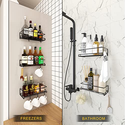 Spice Rack Wall Mount (4 Pack) - Hanging Spice Organizer - Corner Spice Organizer - Kitchen Wall Spice Rack Holder - Screw Or Adhesive Wall Spice Rack - For Bathroom, Cabinet, Cupboard, Or Pantry Door #TOP1