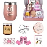 40th Birthday Gifts for Women, 40 and Fabulous Gift Basket for mom, Friend, Sister, Wife, Aunt, 40th