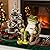 Jetec Miniature Frog Garden Statue Gifts Yard Decorations Fairy Garden Accessories Outdoor Frog Decor Art Housewarming Party Birthday Gift for Patio, Yard, Lawn Ornament for Women Mom Family Friend