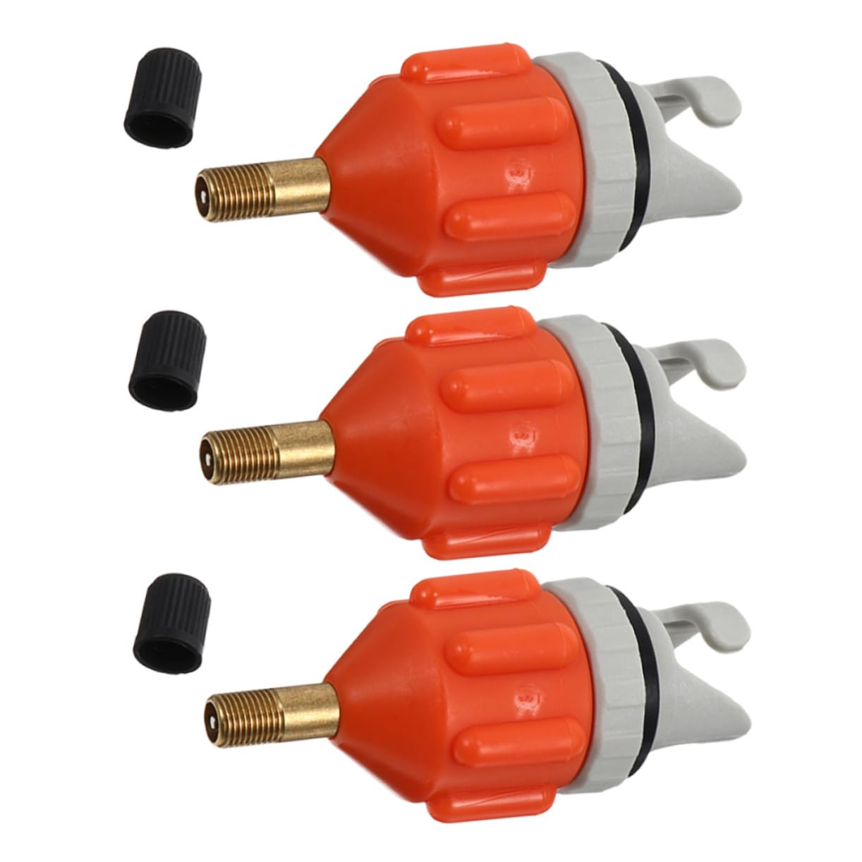 ibasenice Adattatore Ugello Gas Ugelli Adattatore Valvola Pompa dell'Aria Air Pump Pompa Ad Aria Adattatore Pompa Gonfiabile Adattatore Pompa Kayak Gomma da Cancellare Rosso
