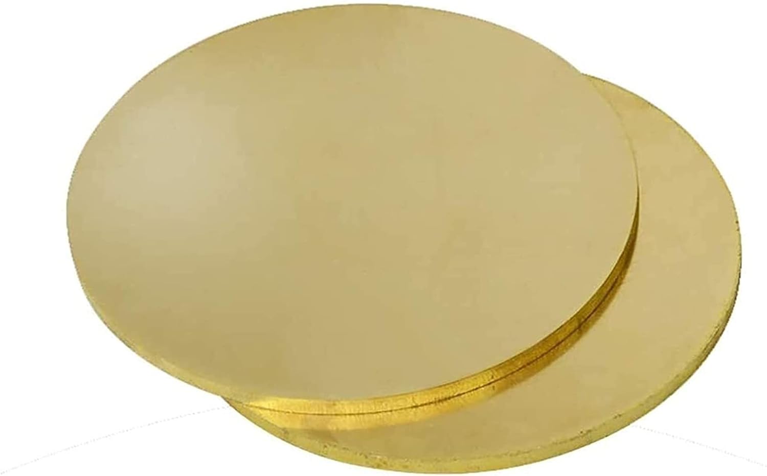 Metal Copper foil Brass Round Plate Metal Stamping Blank Round No Holes for Pendant Accessorie Thickness 3Mm Diameter 50Mm 2PCS Brass Plate Brass Plate