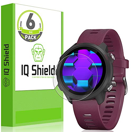 IQ Shield Screen Protector Compatible with Garmin Forerunner 245 (6-Pack) LiquidSkin Anti-Bubble Clear