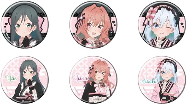 TV Anime Koto 01 Illustrated Illustration Can Badge 6 Pieces Box