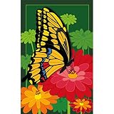Evergreen Flag Blossoms and Butterfly Garden Applique Flag 12.5 x 18 Inch Double Sided Durable Outdo