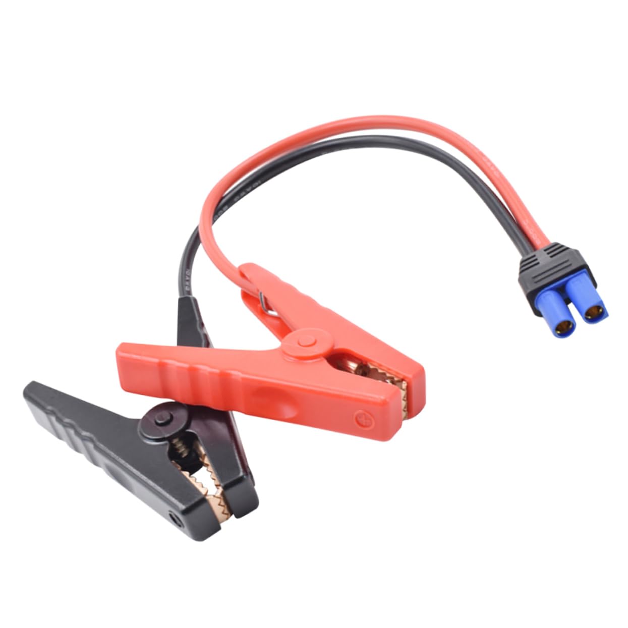 Car Emergency Start Power Cable Clamp with D-O Socket Insulated Anti-Reverse Jump Starter Clip for Vehicle Battery and Solar Panel Use
