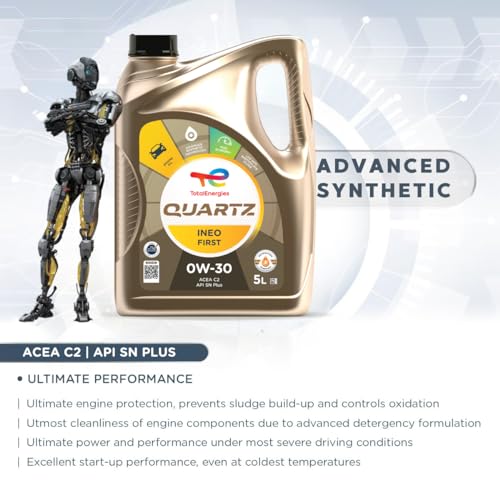 TotalEnergies Quartz INEO First 0W30 Engine Oil Low SAPS - Age-Resistance Technology - Fuel Economy Formula - Advanced Synthetic Motor Oil Lubricant - 5L - Image 6