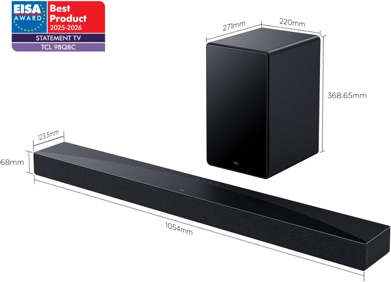 Barra de sonido Bluetooth TCL Q65H 5.1 580W por 175€ (con recompensa de 5,84€)