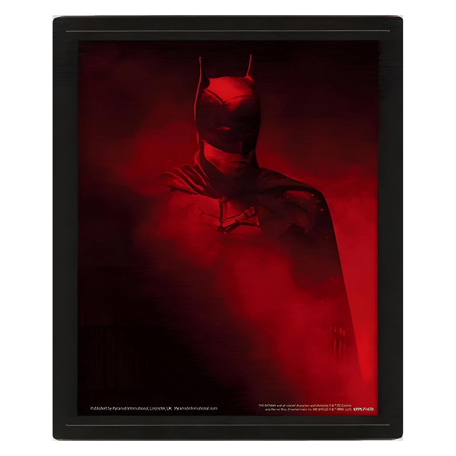 Pyramid International The Batman Canvas Print Lenticular Poster (Vengeance Design) 3D Holographic Poster 10 x 8 - Official Merchandise