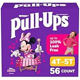 Pull-Ups Girls' Potty Training Pants, Size 4T-5T Training Underwear (38-50 lbs), 56 Count