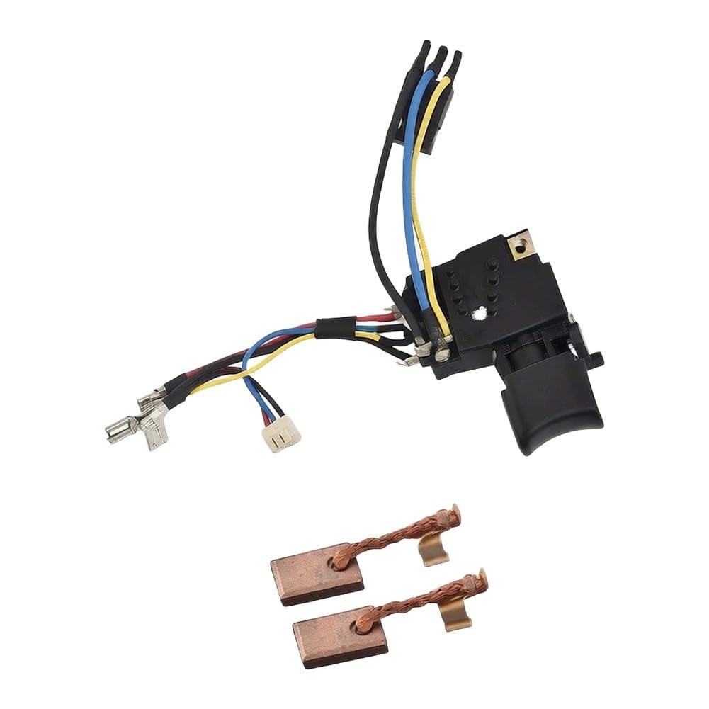 6507244 Interruttore e 2pcs CB440 kit spazzole di carbone per DHP458 per trapano a percussione