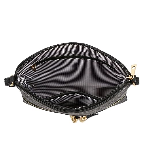 Image of DELUXITY Lightweight Medium Crossbody Bag with Tassel