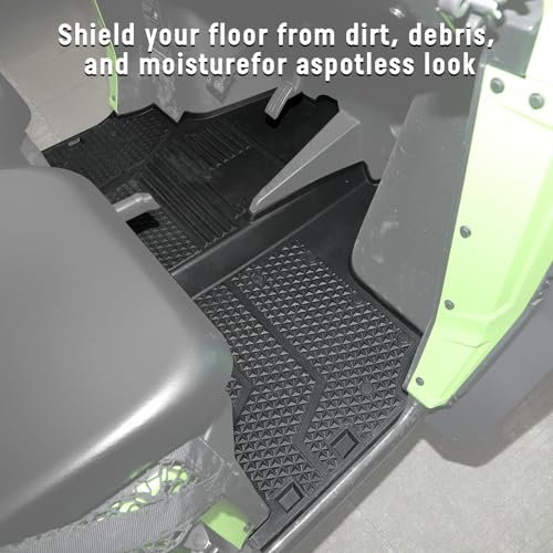 XATVXUTV TPE Front Floor Mat for Honda Pioneer 520 2021-2025/Pioneer 500 2015-2023 Accessories, Rubber Front Row Floor Liners All Weather Protection Slush Mat for Pioneer 520, Replace #0SP63-HL5-101