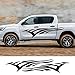 HLLebw Voiture Stickers Voiture Auto Corps Autocollant, for Toyota Hilux Tacoma Tundra, for Ford Rnager F150, for Nissan Navara Titan, for Isuzu D Max