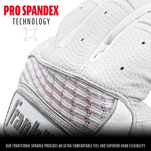 Franklin Sports Neo Classic II Batting Gloves - Adult Medium - Pearl White - image 3