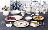 Lorren Home Trends 57 Piece 'Chloe' Bone China Dinnerware Set Thumb #2