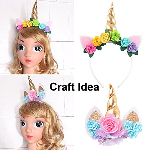 Image of YYCRAFT Pack of 20PCS Felt Rose 1.5 inch 4D Flower Applique /Bow-Coral