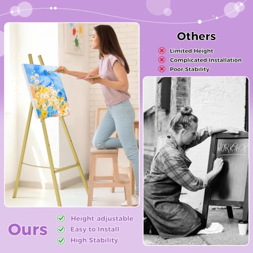 Babenest Gold Easel Stand for Wedding Signs & Poster Display, 1pcs by Babenest - Used condition - Image 7