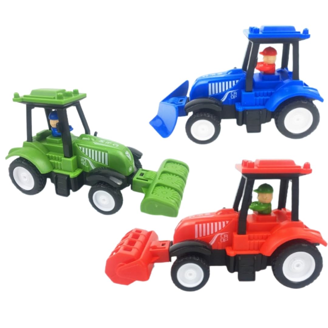 PLUSPOINT Farm Tractor Trolley Set for Kids Truck Friction Powered Pretend Play Toy Trucks Play Set Building Vehicles Set for Kids 3-14 Years (3Pc Farm Vehicles) (B08PDBTR5K) Amazon Price History, Amazon Price Tracker