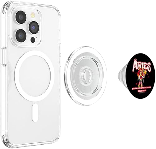 Miniatura 4 de Aries Y2K 90s Nostalgia Retro Vintage Astrology Zodiac PopSockets MagSafe PopGrip for iPhone