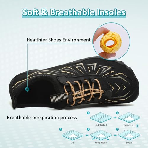 Image of ziitop Water Shoes for Men Women Beach Barefoot Swim Rock Climbing Pool Shoes Socks, Anti-Slip Breathable Quick Dry Lightweight Slip-on, Outdoor Sport Hiking Walking Boating Fishing Diving Surfing