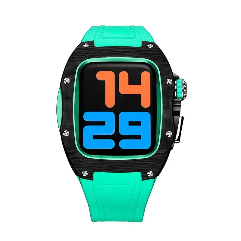 Bracelet Apple Watch 44mm caoutchouc fluoré étui sport de luxe